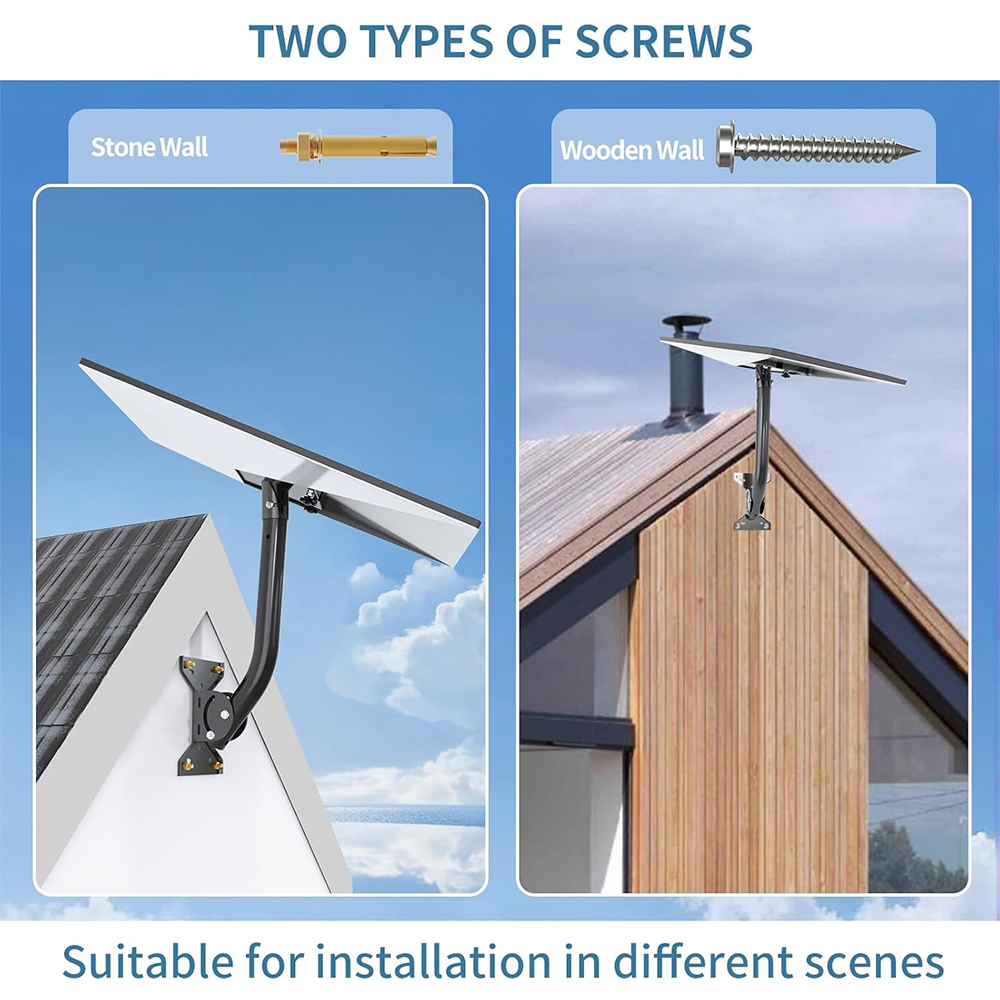 Starlink Gen 3 Mount, Adjustable Metal Starlink Pole Mounting Kit for Wall, Roof, with 2 in 1 Router Mount