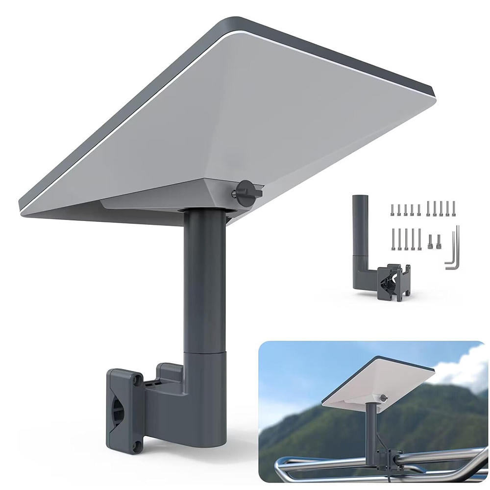 RV Ladder Mount for Starlink Mini, Aluminum Alloy Pole Adapter with 0.8 to 1.97 Inch Installation Range, Portable Mounting Kit for Van and Motorhome