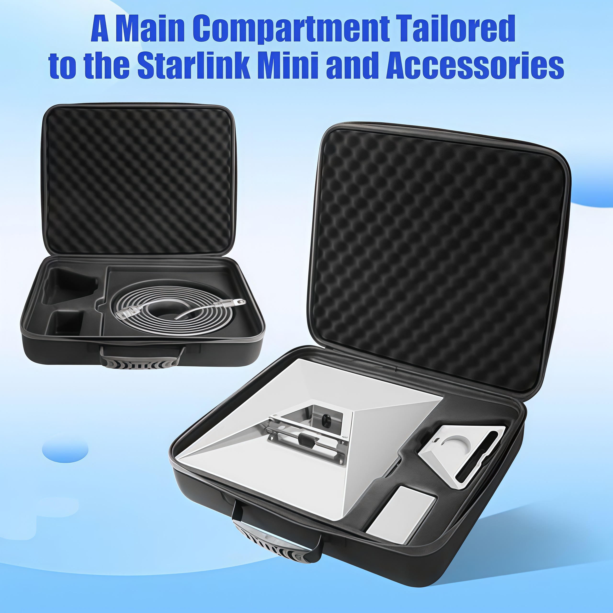 Travel Case For Starlink Mini,Outdoor Rv Bag For Starlink Mini,Portable Starlink Case,Carrying Bag For Starlink Mini Dish And All Accessories
