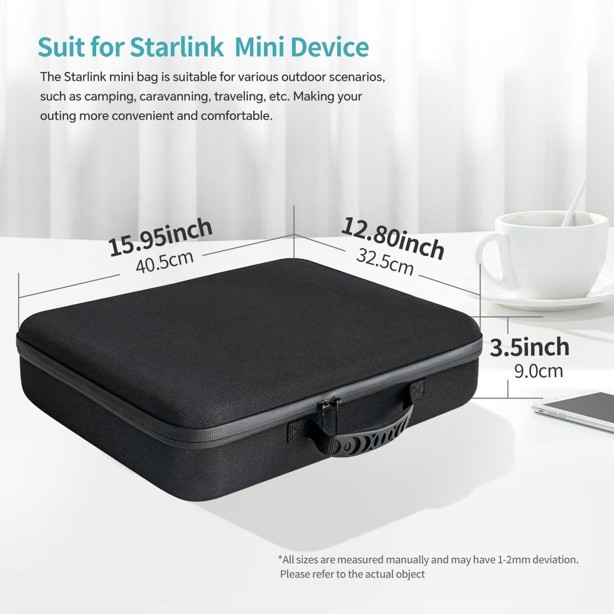 Travel Case For Starlink Mini,Outdoor Rv Bag For Starlink Mini,Portable Starlink Case,Carrying Bag For Starlink Mini Dish And All Accessories