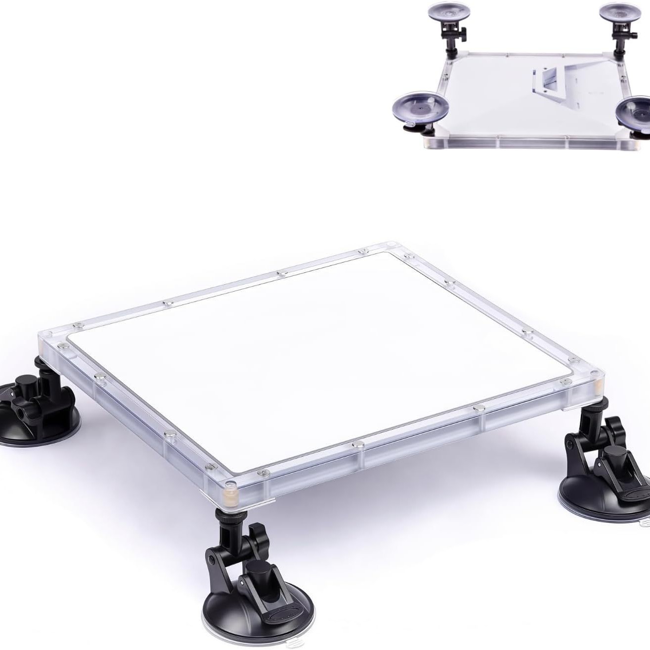 Suction Cup Mount with Protective Case for Starlink Mini, Strong Suction Roof and Sunroof Bracket for RV Car Boat