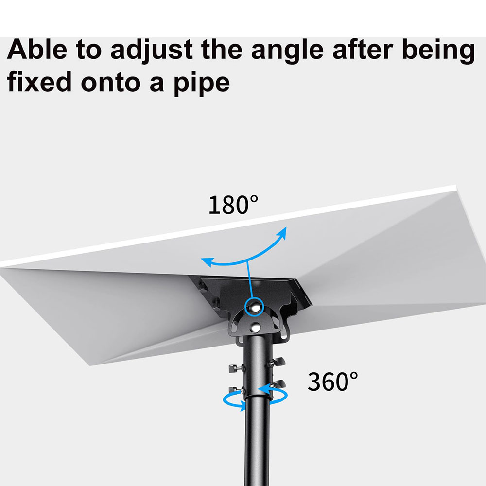 Starlink Gen 3 Mount, Starlink Mounting Kit for Starlink Standard Dish V3, Fits Masts from 1.1-2.1in (28-54mm)