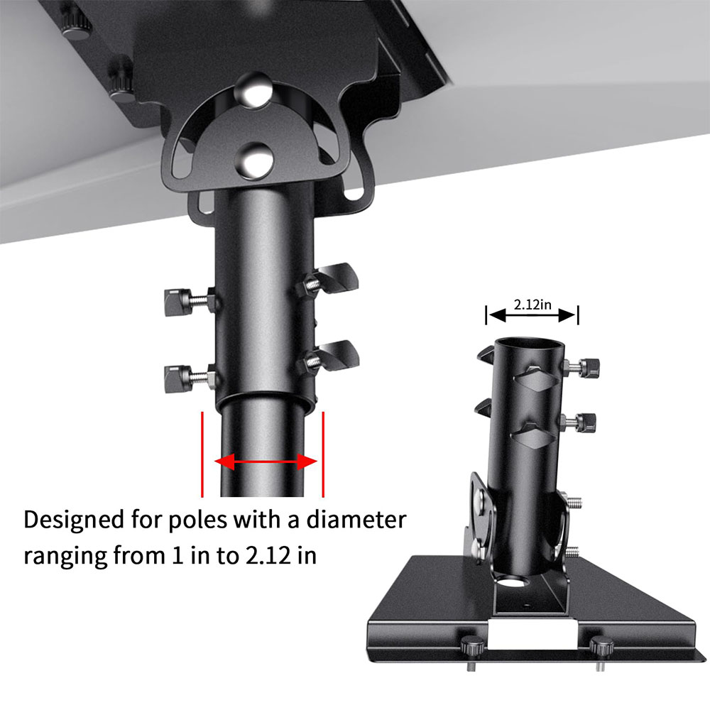 Starlink Gen 3 Mount, Starlink Mounting Kit for Starlink Standard Dish V3, Fits Masts from 1.1-2.1in (28-54mm)