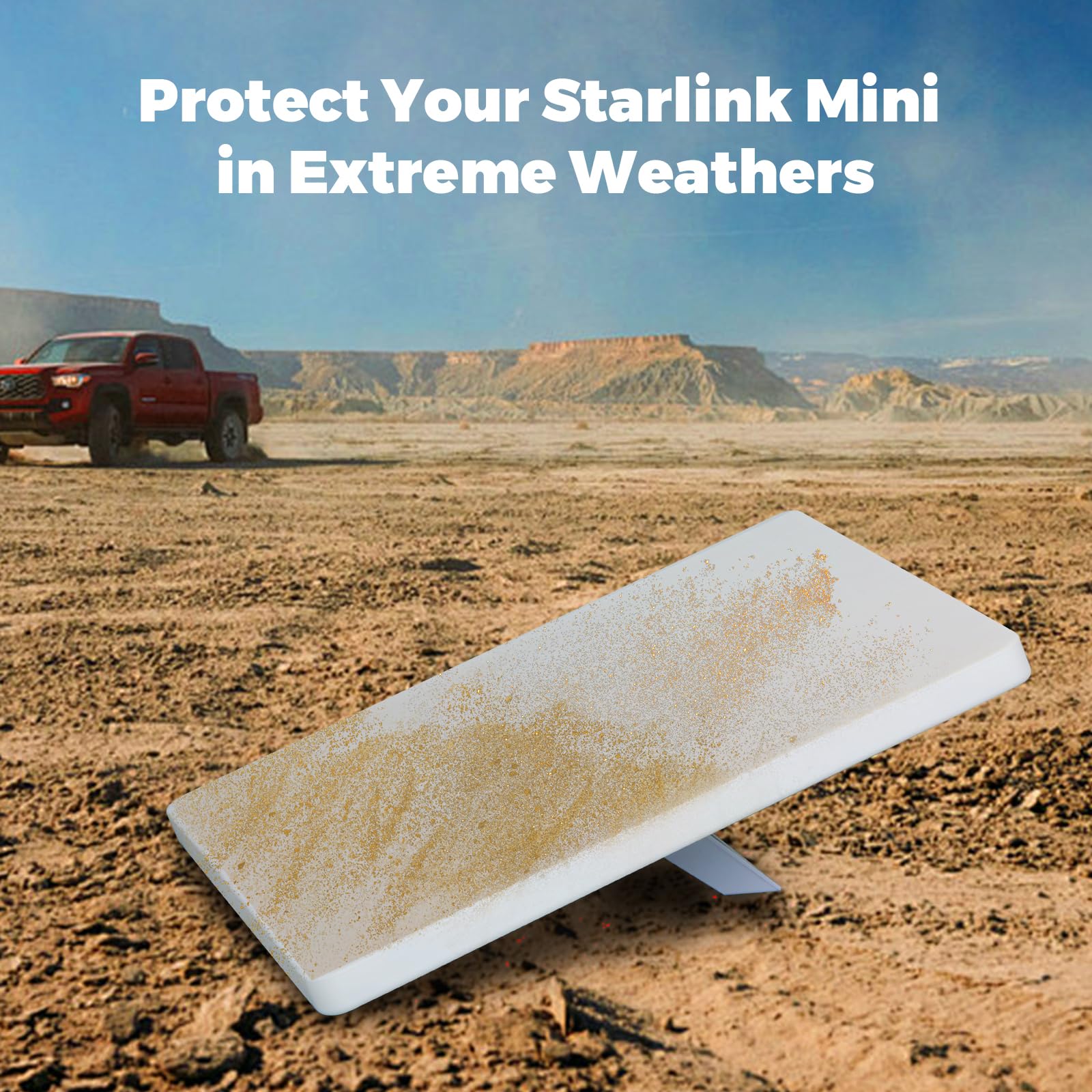 Starlink Mini Protective Cover Case,Starlink Mini Accessories Silicone Protective Case for Starlink Mini Dish White