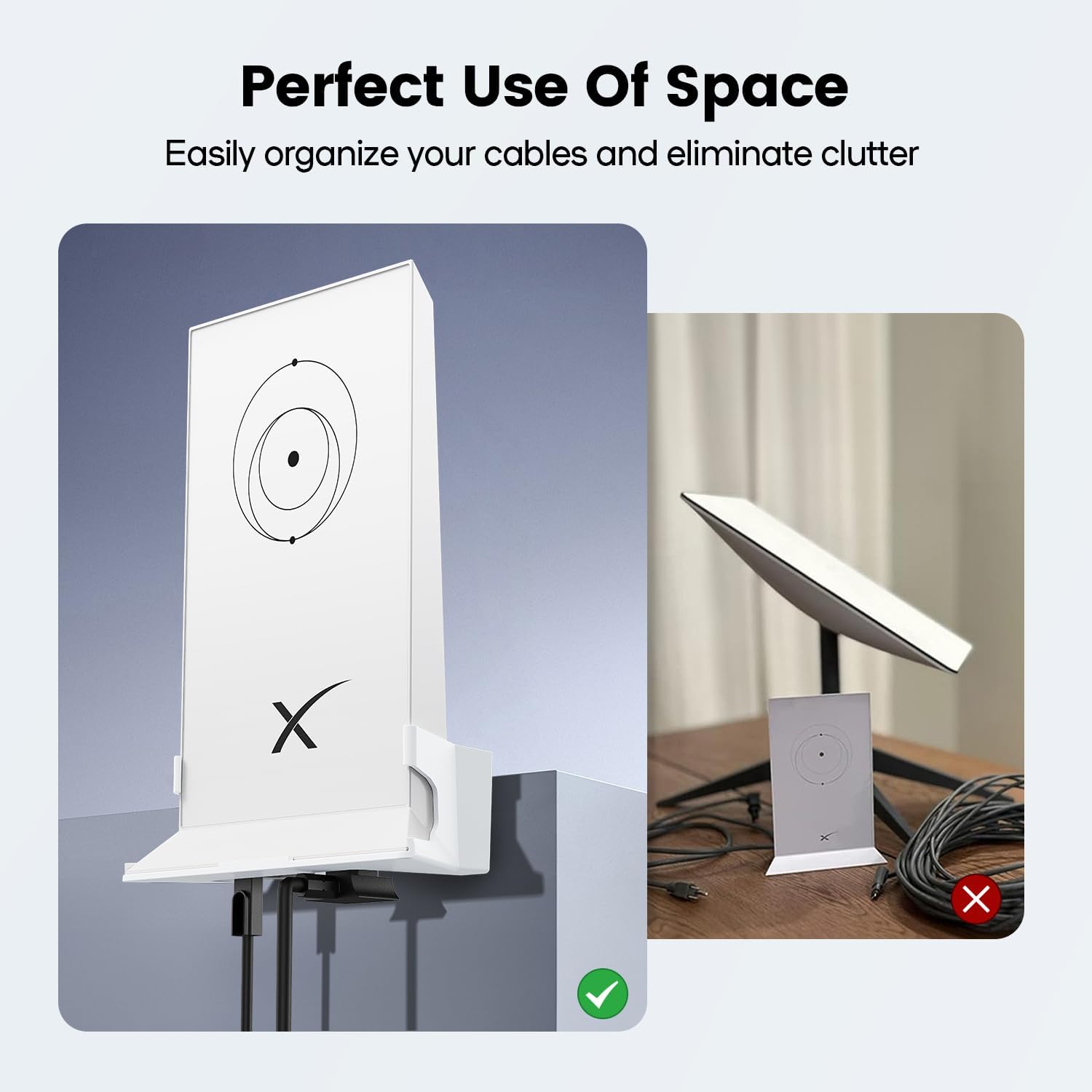 Starlink Wall Mount, New Upgraded Star Link Internet Kit Satellite Brackets ABS Router Holder Protection for StarLink Mesh Router V2