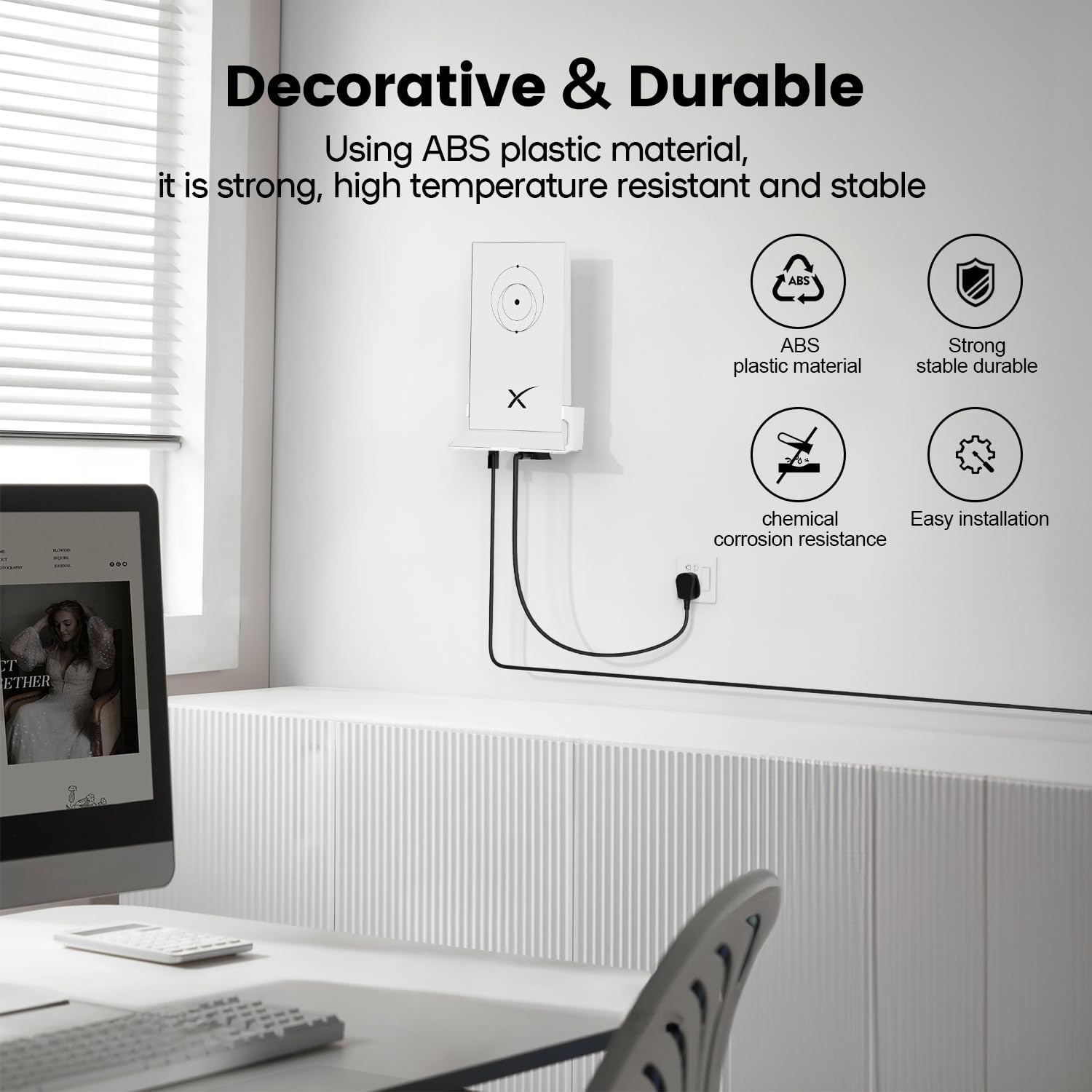 Starlink Wall Mount, New Upgraded Star Link Internet Kit Satellite Brackets ABS Router Holder Protection for StarLink Mesh Router V2
