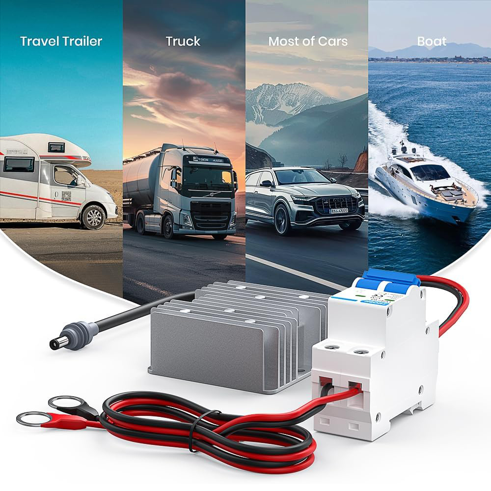 for Starlink Gen 3 12V Conversion Kit, 12V to 57V DC Step UP Converter for Starlink V3, Starlink Gen 3 Router Boost Converter for RV/Outdoor