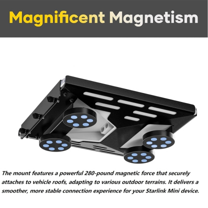 Starlink Mini Magnetic Mount System | Quick Release Car & Boat Bracket | Marine Grade Stainless Steel | All-Weather Performance