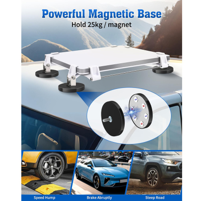 Starlink Mini Magnetic Mount, Magnetic Roof Mount for Starlink Mini, Heavy Duty Magnet Bases Car Mounting Accessories for Vehicle, RV and Metal Surfaces