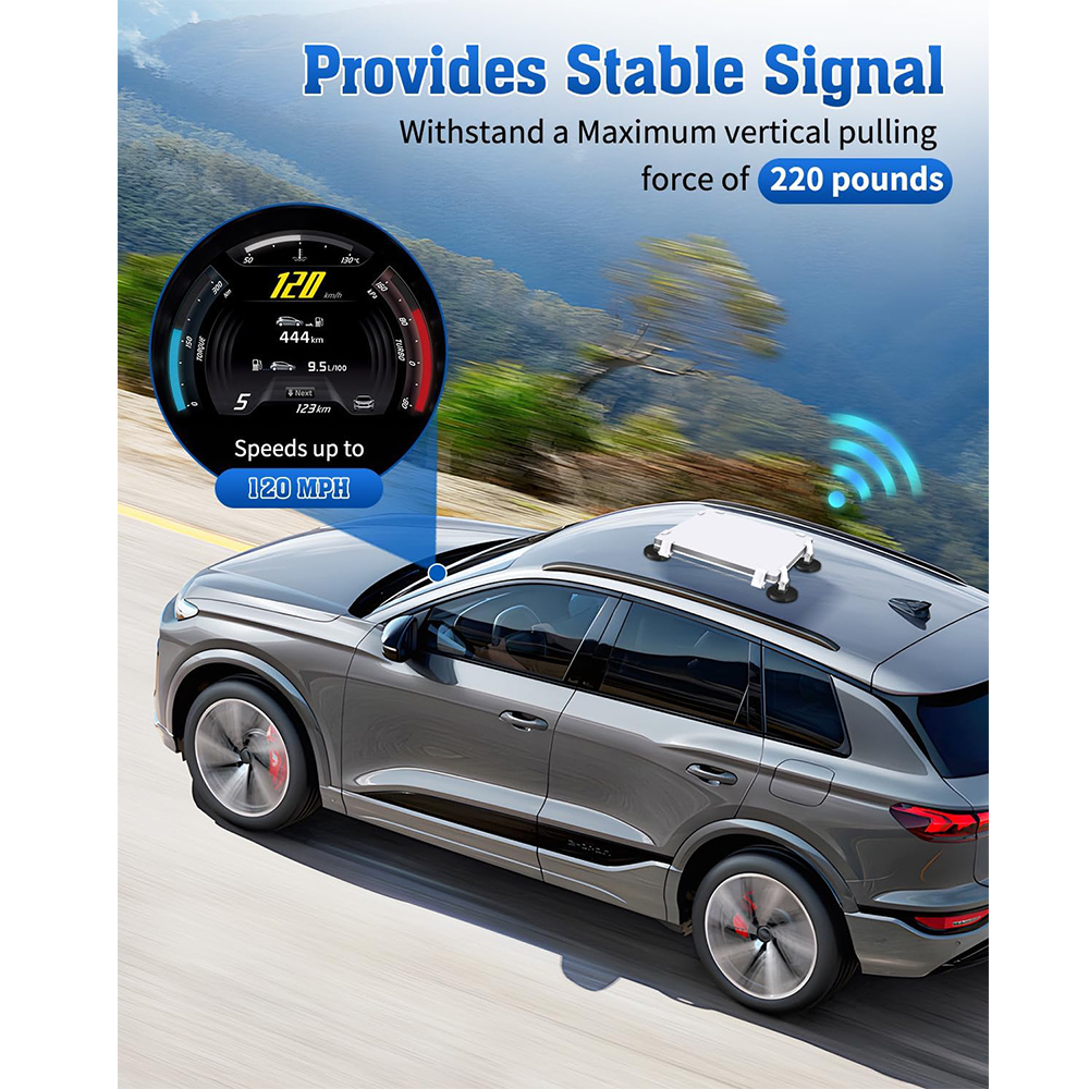 Starlink Mini Magnetic Mount, Magnetic Roof Mount for Starlink Mini, Heavy Duty Magnet Bases Car Mounting Accessories for Vehicle, RV and Metal Surfaces