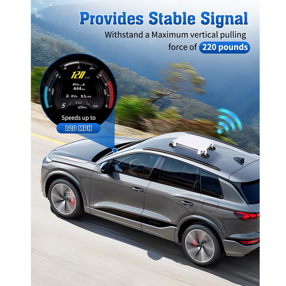 Starlink Mini Magnetic Mount, Magnetic Roof Mount for Starlink Mini, Heavy Duty Magnet Bases Car Mounting Accessories for Vehicle, RV and Metal Surfaces