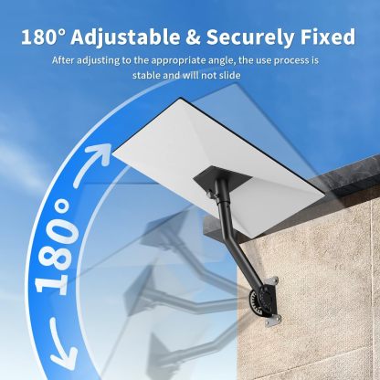Starlink Mount Gen 3, Adjustable Wall and Roof Mounting Kit for Starlink V3 Standard Dish, Include Pipe Adapter for Concrete Walls and Wood Walls