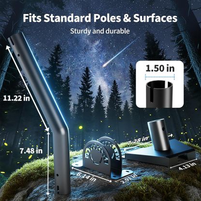 Starlink Mount Gen 3, Adjustable Wall and Roof Mounting Kit for Starlink V3 Standard Dish, Include Pipe Adapter for Concrete Walls and Wood Walls