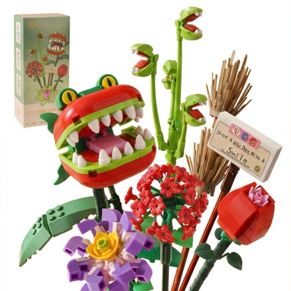 Mini Bricks Flower Bouquet Building Sets, Artificial Flowers, DIY Unique Decoration Home, 547 Pieces Botanical Collection for Gift