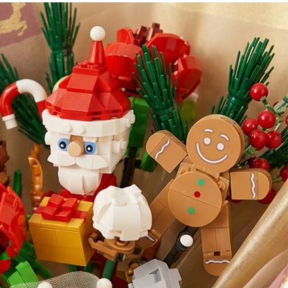 2024 Advent Calendar 24 Days Flower Bouquet Building Block Christmas Countdown Calendar,Artificial Wildflower Botanical Collection