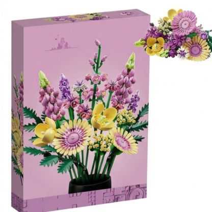 Fomantic Flower Bouquet Rose Orchid Building Block Bricks Toy DIY Potted Illustration Holiday For Girlfriend Gifts 939PCS Bricks