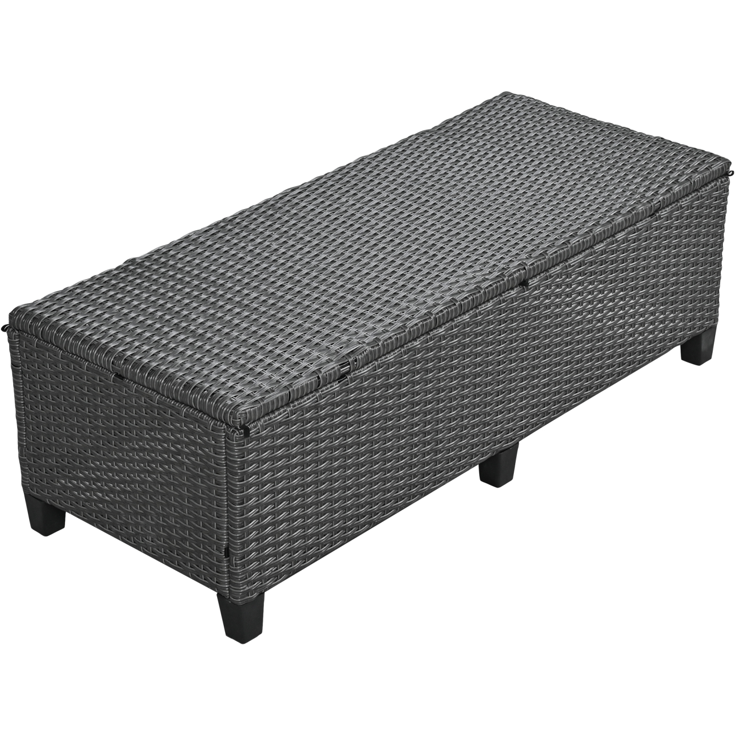 TOMAX 5-Piece Outdoor Patio Rattan Sofa Set, Sectional PE Wicker L-Shaped Garden Furniture Set with 2 Extendable Side Tables, Dining Table and Washable Covers for Backyard, Poolside, Indoor, Grey
