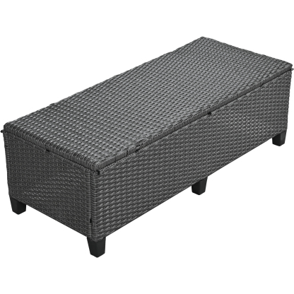 TOMAX 5-Piece Outdoor Patio Rattan Sofa Set, Sectional PE Wicker L-Shaped Garden Furniture Set with 2 Extendable Side Tables, Dining Table and Washable Covers for Backyard, Poolside, Indoor, Grey