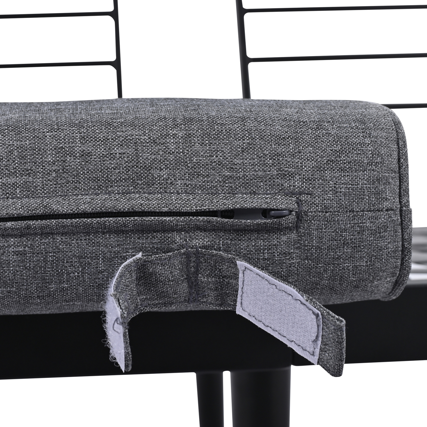 TREXM 6-Piece Outdoor Sectional Sofa Set with Round Nesting Coffee Tables and Seating Sofa with Cushions for Patio, Porch and Garden (Grey)