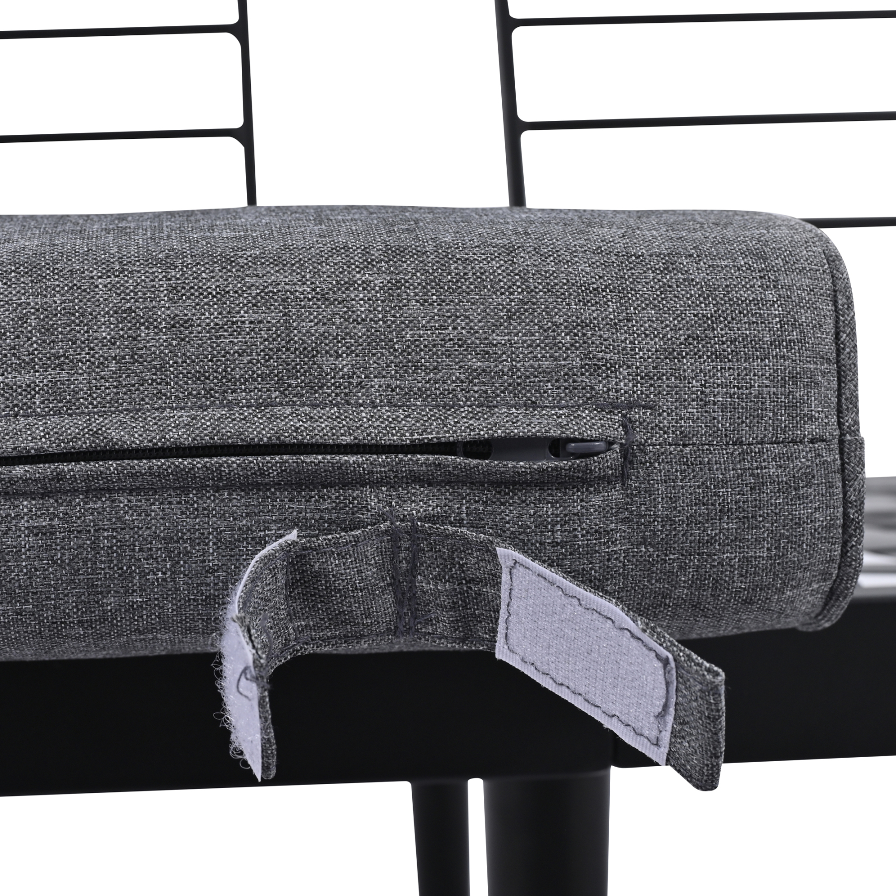 TREXM 6-Piece Outdoor Sectional Sofa Set with Round Nesting Coffee Tables and Seating Sofa with Cushions for Patio, Porch and Garden (Grey)