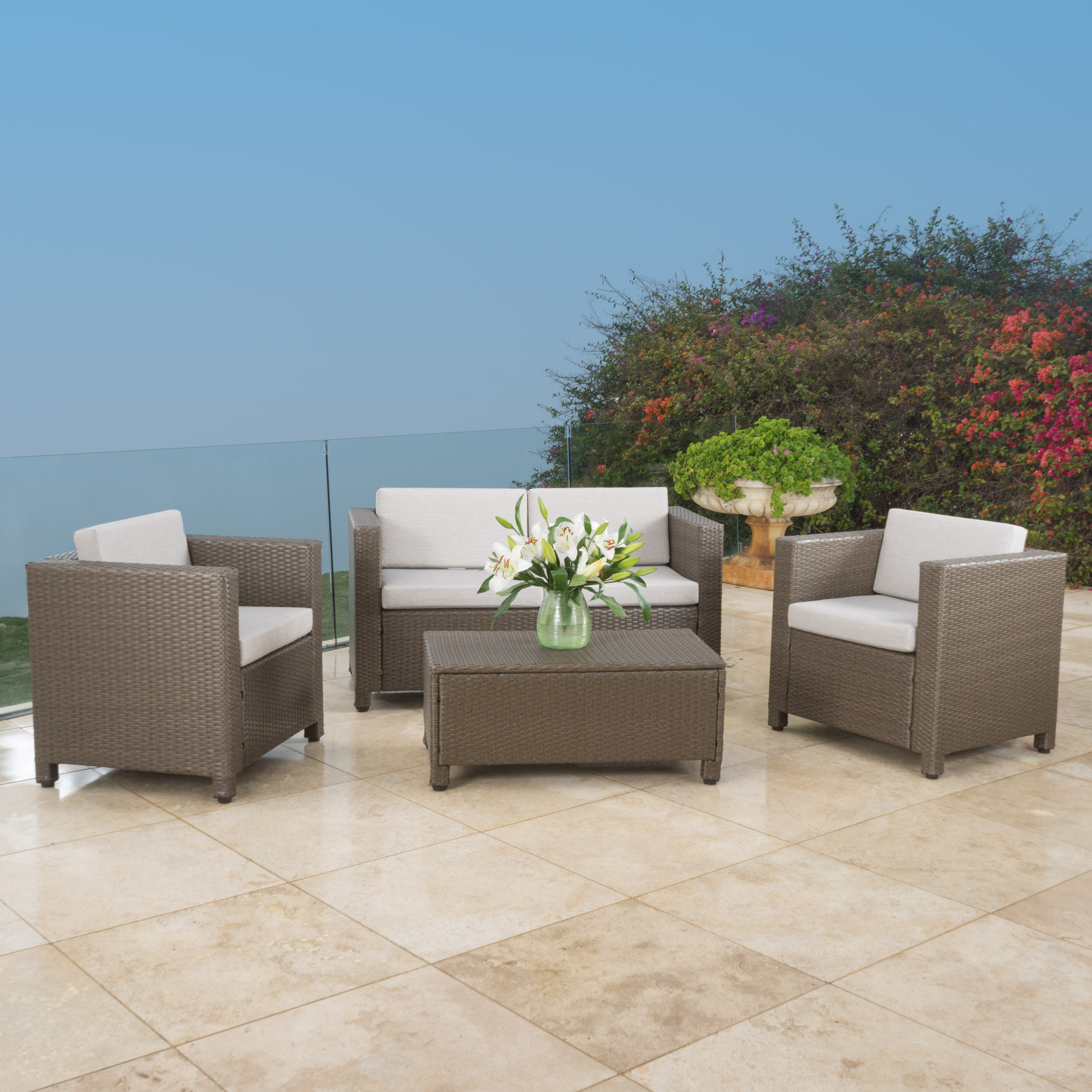 Puerta 4pc Set Outdoor Sofa