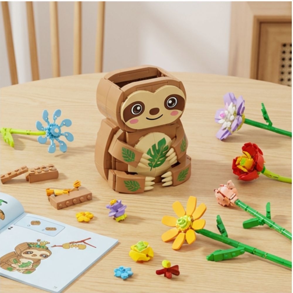 Advent Calendar Flower Bouquet Building Blocks,24 Days Christmas Countdown Calendars with 24 Kinds of Flowers,Unique Advent Calendar