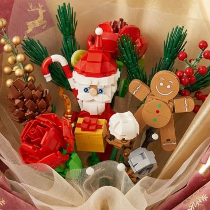 2024 Advent Calendar 24 Days Flower Bouquet Building Block Christmas Countdown Calendar,Artificial Wildflower Botanical Collection