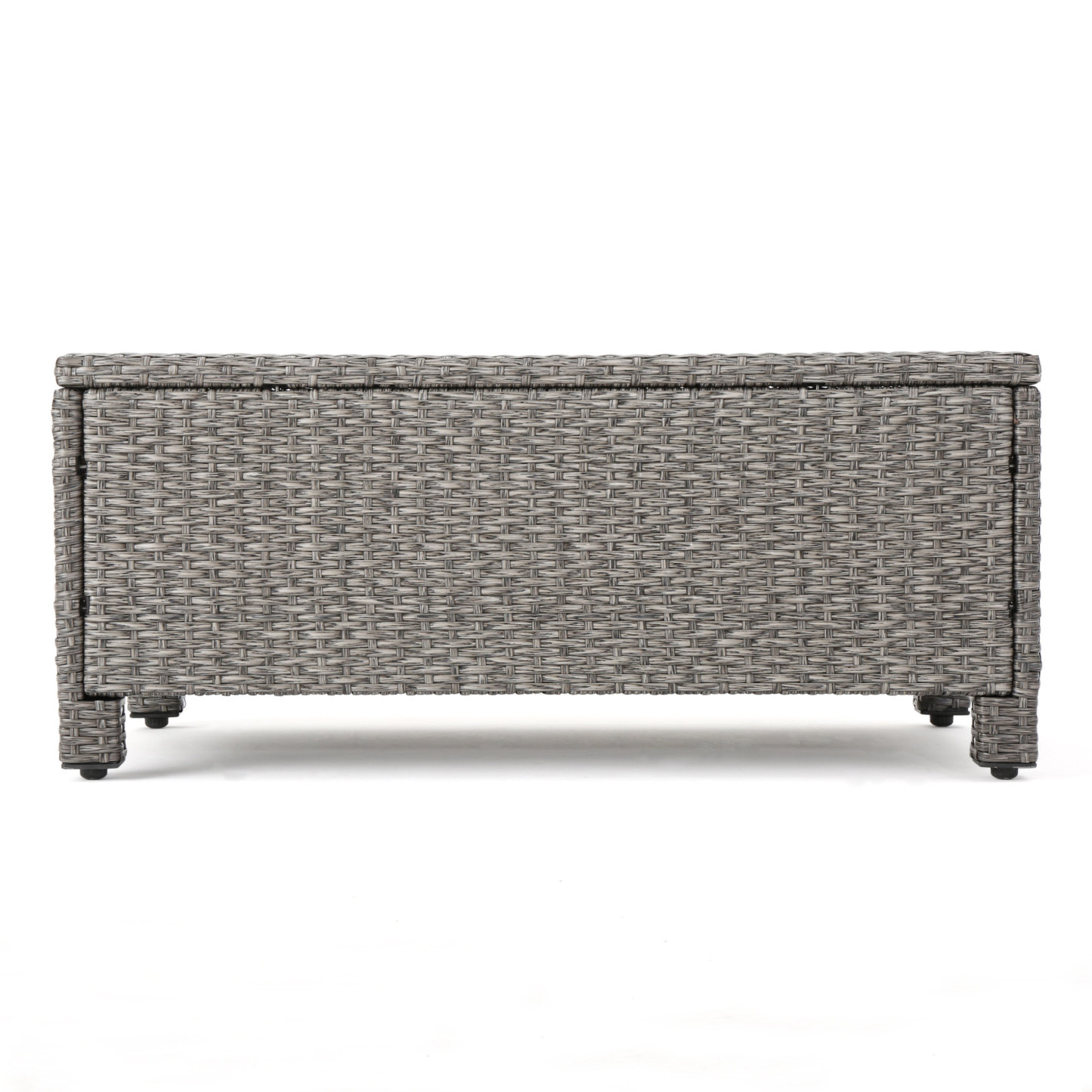 4-Piece Patio Wicker Sofa Set – Loveseat + 2 Club Chairs + Table – All-Weather, Water-Resistant Outdoor Furniture