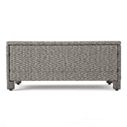 4-Piece Patio Wicker Sofa Set – Loveseat + 2 Club Chairs + Table – All-Weather, Water-Resistant Outdoor Furniture