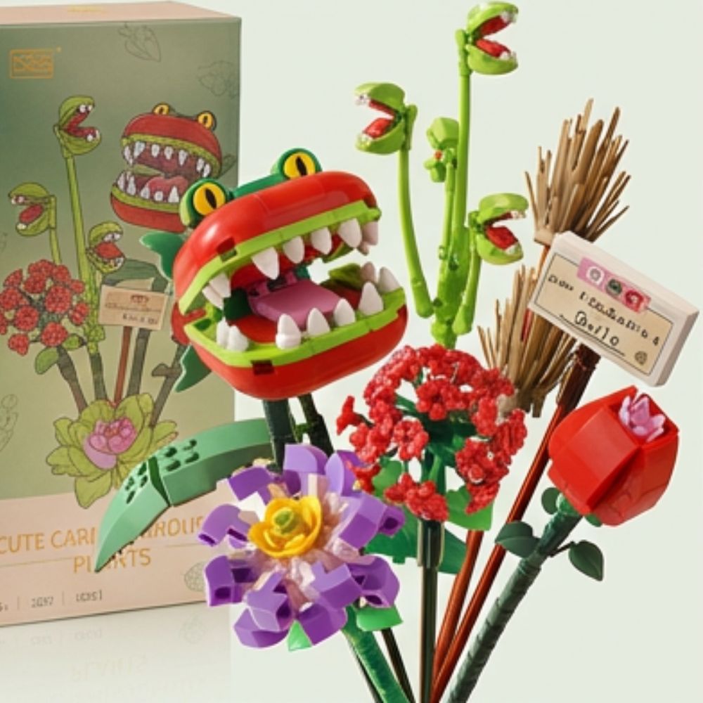 Mini Bricks Flower Bouquet Building Sets, Artificial Flowers, DIY Unique Decoration Home, 547 Pieces Botanical Collection for Gift