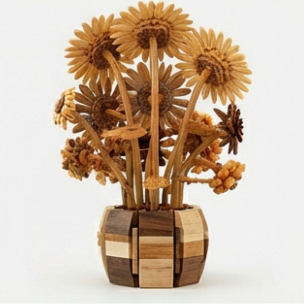 Sunflower Building Set Flowers with Vase Van Gogh Botanical Collection 1009pcs Compatible with Lego Ideal for Home and Office Decor Art Lover's  Gift