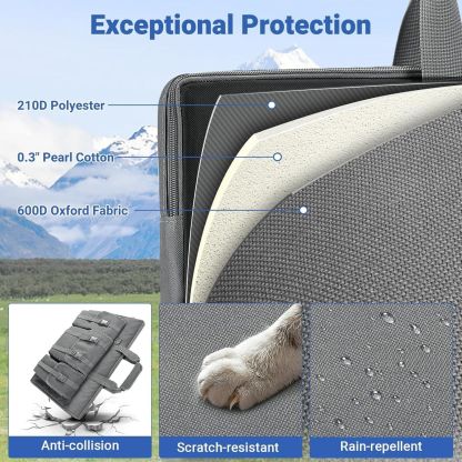 Starlink Gen 3 Travel Case, Carrying Bag, Ethernet Cable, Router, Power Supply for Outdoor RV Camping