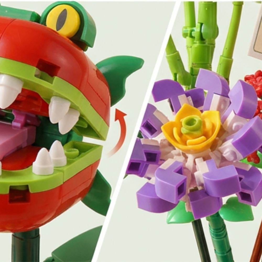 Mini Bricks Flower Bouquet Building Sets, Artificial Flowers, DIY Unique Decoration Home, 547 Pieces Botanical Collection for Gift