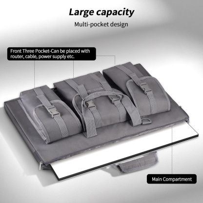 Starlink Gen 3 Travel Case, Carrying Bag, Ethernet Cable, Router, Power Supply for Outdoor RV Camping