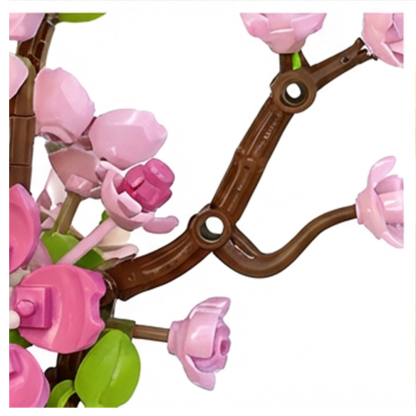 Simulation bouquet building block flower romantic pink flower decorationFlower Bouquet Bricks for Adults 704pcscs