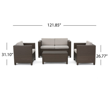 Puerta 4pc Set Outdoor Sofa