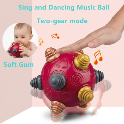 Sensory Developmental Ball Music Shake Dancing Toy BPA Free Bouncing Boys Girls 18 Months Play