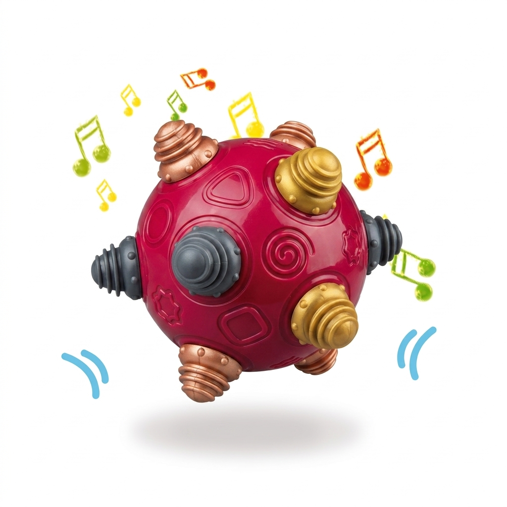 Sensory Developmental Ball Music Shake Dancing Toy BPA Free Bouncing Boys Girls 18 Months Play