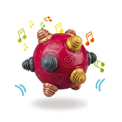 Sensory Developmental Ball Music Shake Dancing Toy BPA Free Bouncing Boys Girls 18 Months Play
