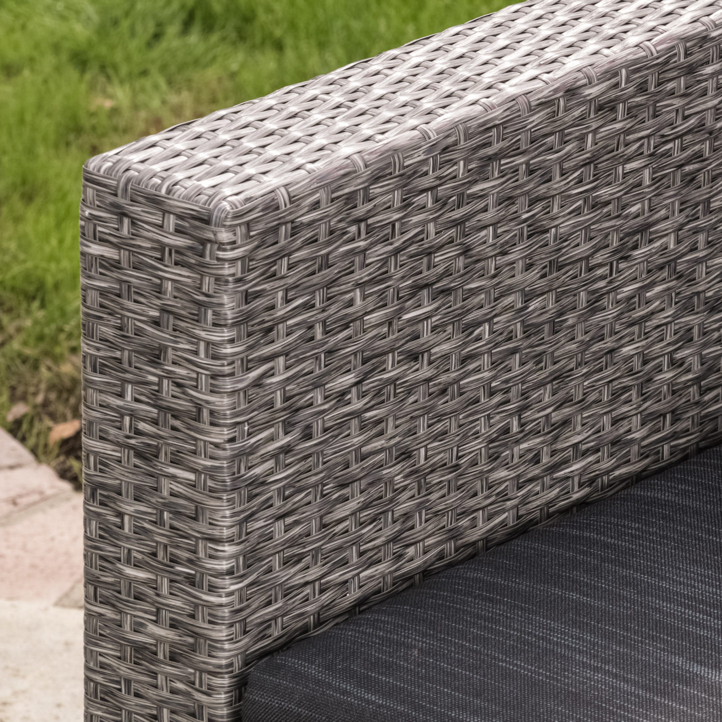 4-Piece Patio Wicker Sofa Set – Loveseat + 2 Club Chairs + Table – All-Weather, Water-Resistant Outdoor Furniture