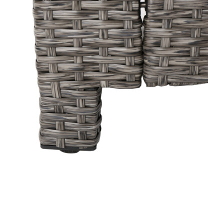 4-Piece Patio Wicker Sofa Set – Loveseat + 2 Club Chairs + Table – All-Weather, Water-Resistant Outdoor Furniture