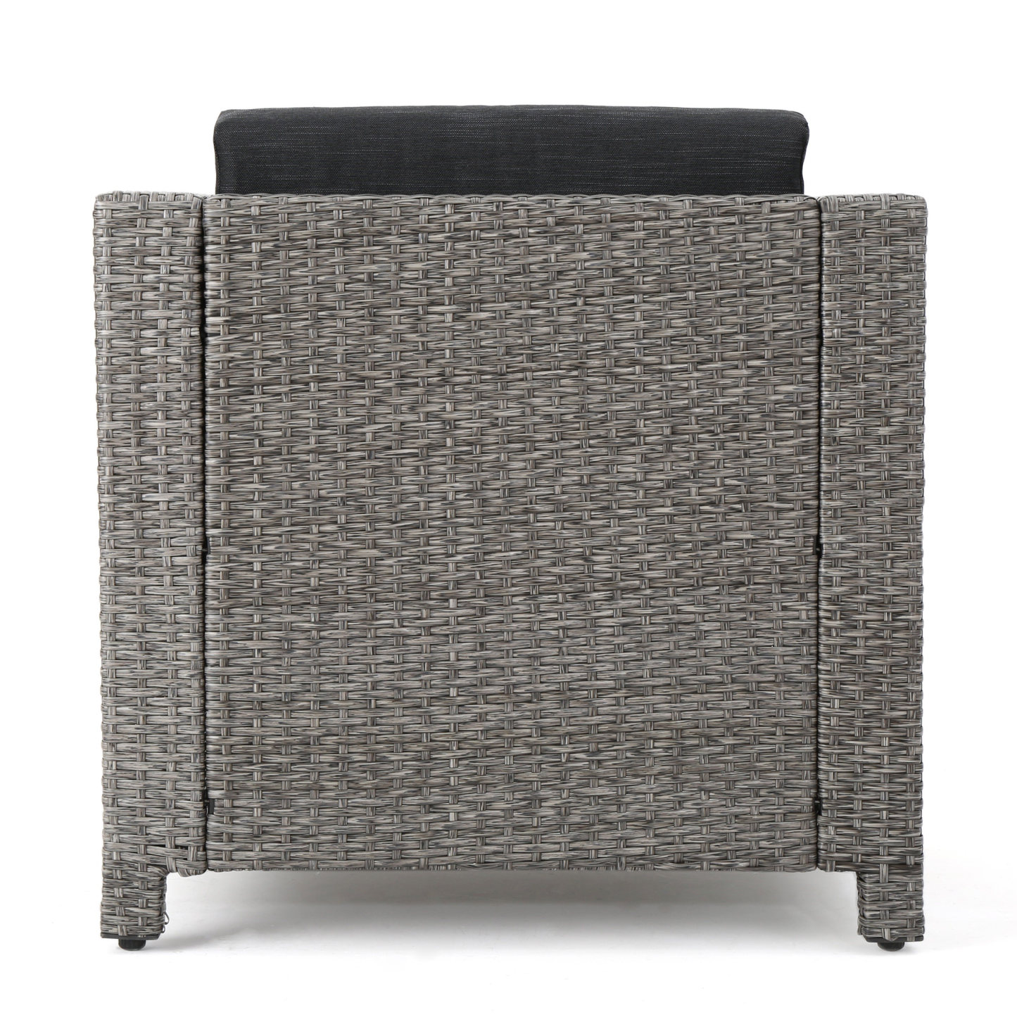 4-Piece Patio Wicker Sofa Set – Loveseat + 2 Club Chairs + Table – All-Weather, Water-Resistant Outdoor Furniture