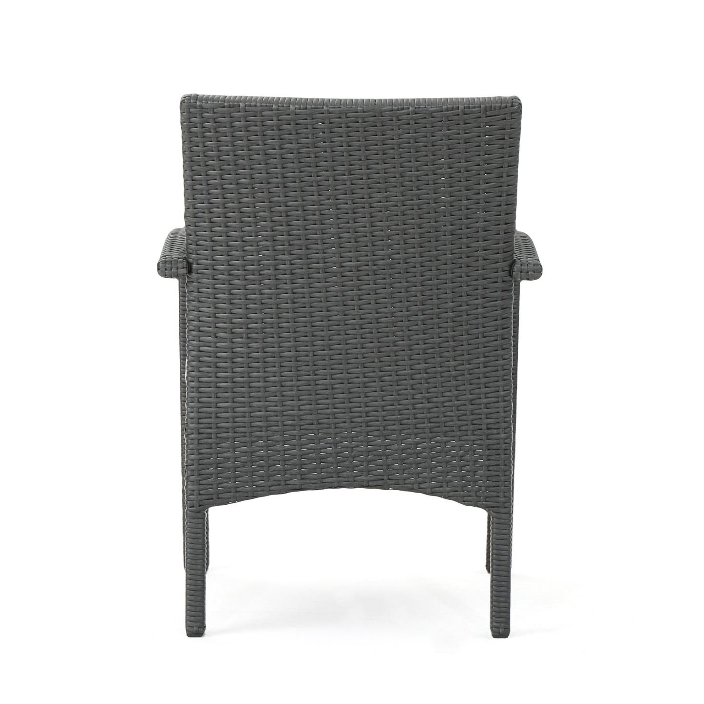 4-Piece Brown PE Rattan Wicker Chat Set All-Weather Outdoor Conversation Set with Heavy-Duty Rust-Resistant Iron Frame UV-Protected Fade-Resistant Waterproof Cushions Compact for Small Space Apartment Balcony or Patio