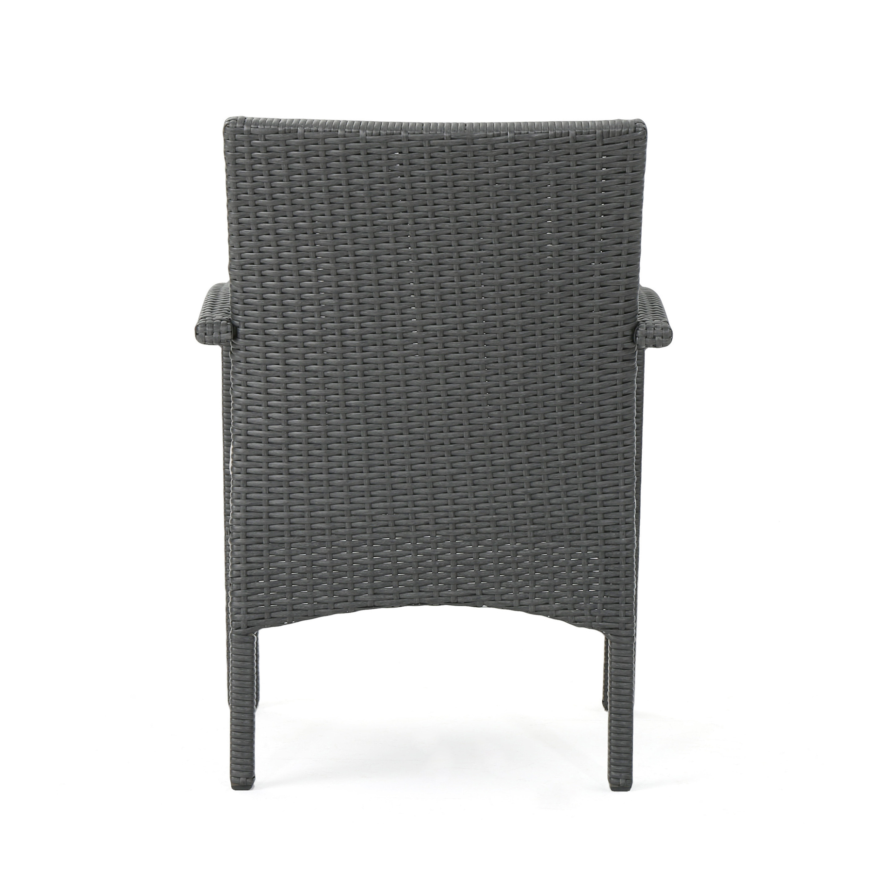 4-Piece Brown PE Rattan Wicker Chat Set All-Weather Outdoor Conversation Set with Heavy-Duty Rust-Resistant Iron Frame UV-Protected Fade-Resistant Waterproof Cushions Compact for Small Space Apartment Balcony or Patio