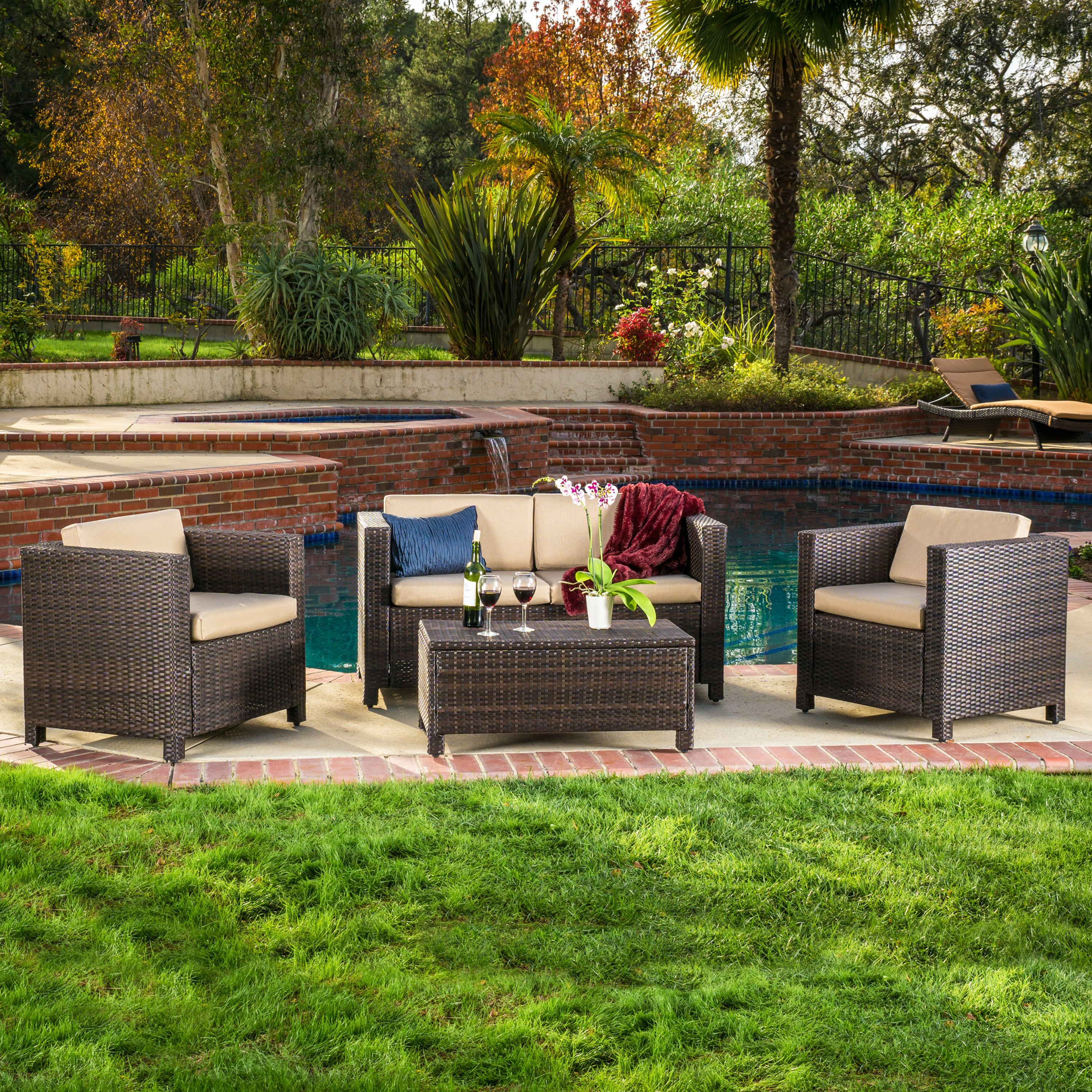 Puerta 4pc Set Outdoor Furniture Outdoor Sofas Patio Furniture Sets