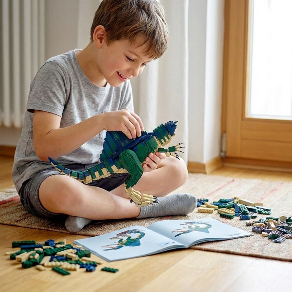 2005Pcs Blocks Building Set for 6+ Years Old Fans of Jurassic Theme & Prehistoric World, Gift Toy for Boys and Girls