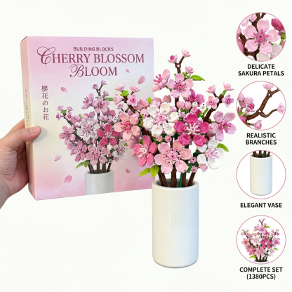 Simulation bouquet building block flower romantic pink flower decorationFlower Bouquet Bricks for Adults 704pcscs