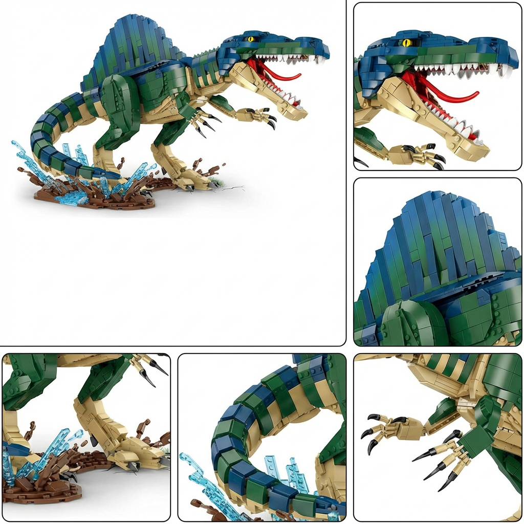 2005Pcs Blocks Building Set for 6+ Years Old Fans of Jurassic Theme & Prehistoric World, Gift Toy for Boys and Girls