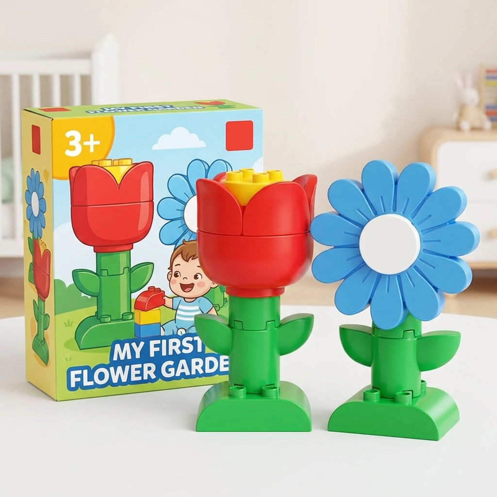 Flower Bouquet Building Kit - 30 PCS Valentines Day Gift Bonsai Tree Sets for Adult Girlfriend Wife (Blue Roses)