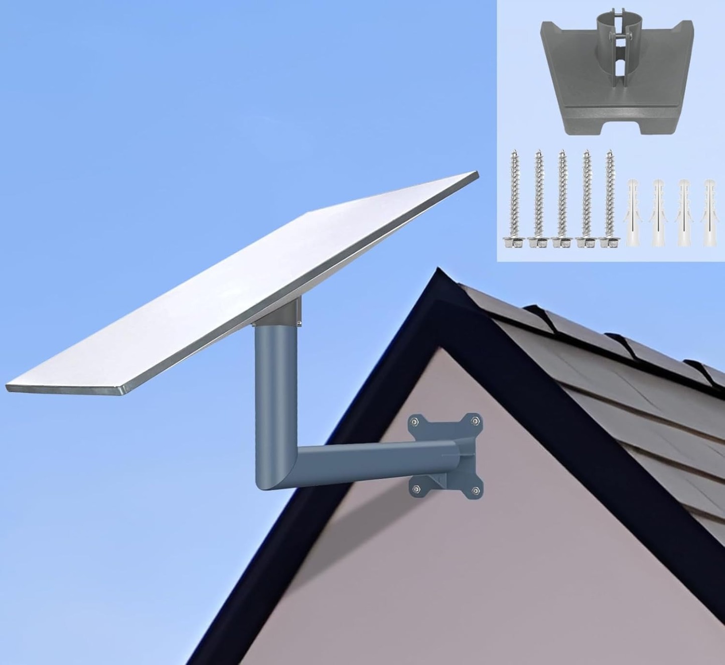 Starlink V3 Complete Mounting System | Multi-Scene Bracket for Roof, Wall, and Pole Mounting for Starlink Gen 3 Satellite